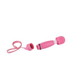 Wand diamond grip vibrator, pink