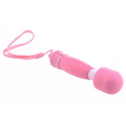 Wand diamond grip vibrator, pink