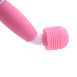 Wand diamond grip vibrator, pink