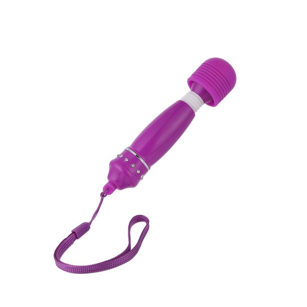 Wand vibrator diamond grip - lilla