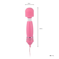 Wand diamond grip vibrator, pink