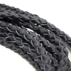 Flettet deluxe whip - sort