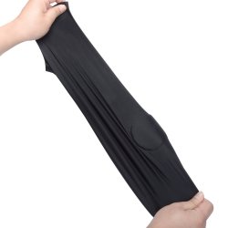 Lukket spandex maske, sort