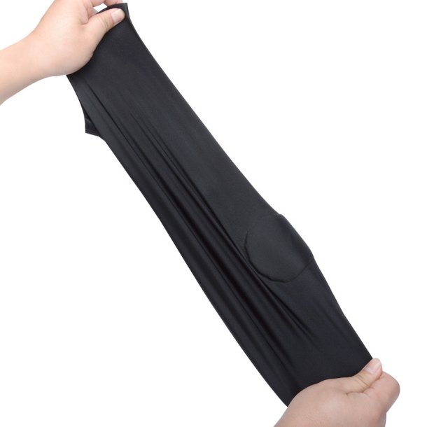 Lukket spandex maske, sort