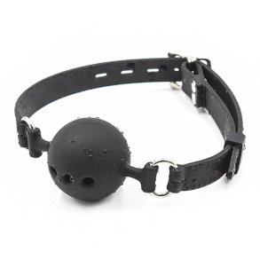 Silikone ballgag, sort 