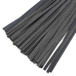 Floggerpisk imiteret l�der, sort