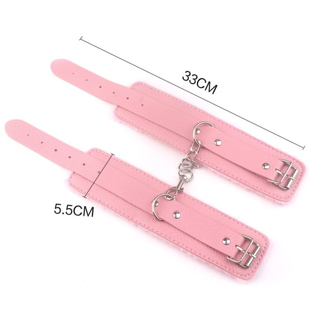 Ankel/h�ndled cuffs, pink