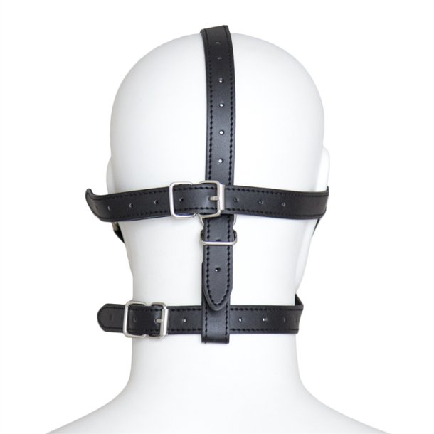 SM-maske blindfold &amp; ballgag, sort
