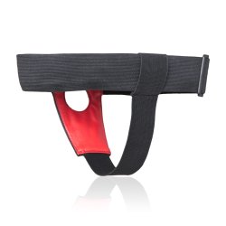 Harness til strap-on dildoer, vendbar sort/r�d