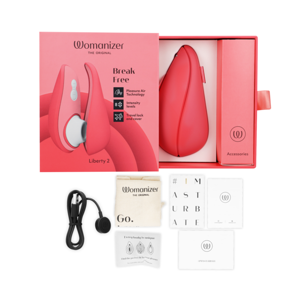 WOMANIZER - LIBERTY 2 CLITORIS STIMULATOR &amp; SUCTION PINK