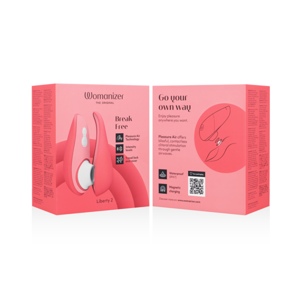 WOMANIZER - LIBERTY 2 CLITORIS STIMULATOR &amp; SUCTION PINK