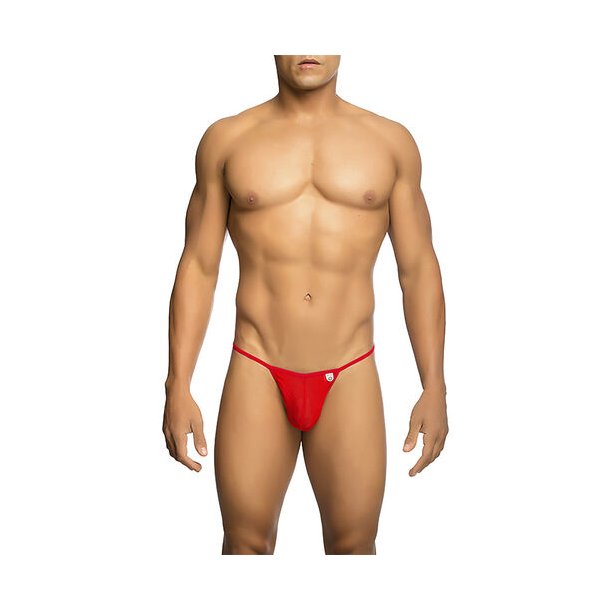 MOB - TRANSPARENT RED T-SHAPED THONG SIZE L/XL