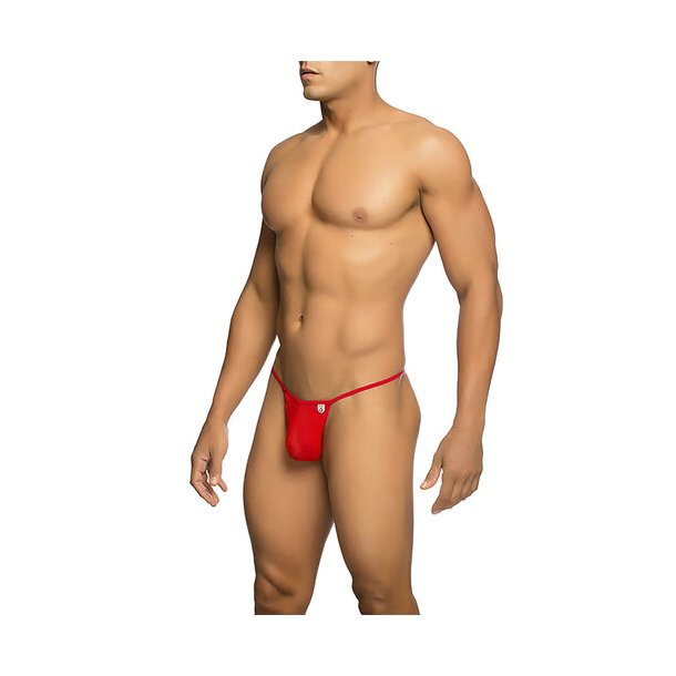 MOB - RED T-SHAPED TRANSPARENT THONG SIZE S/M