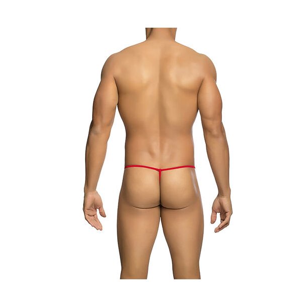 MOB - TRANSPARENT RED T-SHAPED THONG SIZE L/XL