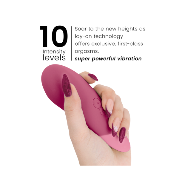 WOMANIZER - VIBE LAY-ON SILENT VIBRATOR DUSKY PINK