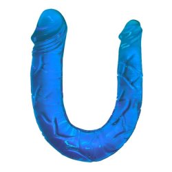 Bl� dobbelt dong jelly 28 cm