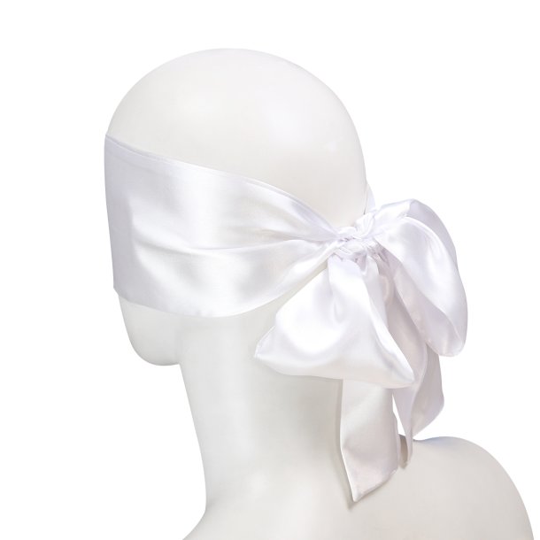 Satin hvid blindfold shhhhhhhhh....