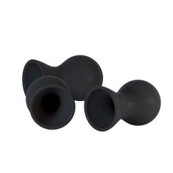 Silikone bryst sugekopper 2 stk - sort