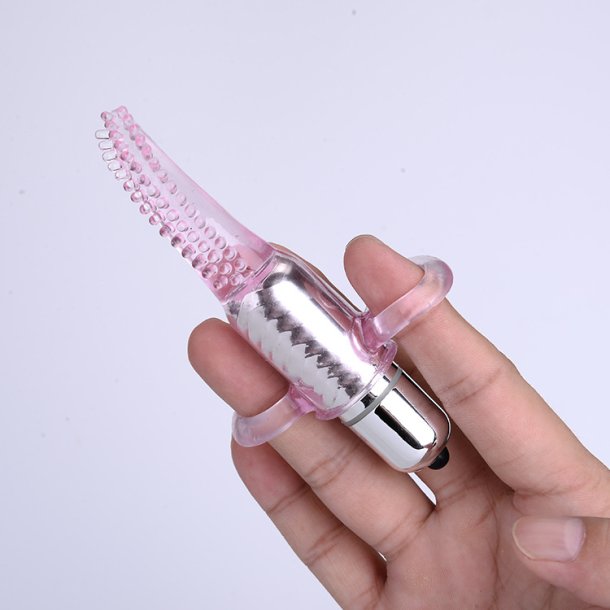 Finger vibrator with pink sensation 