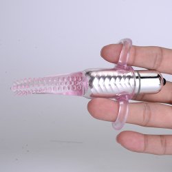 Finger vibrator with pink sensation 