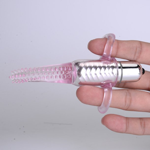 Finger vibrator with pink sensation 