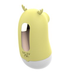 Klitoris lufttryksstimulator elg - gul/hvid