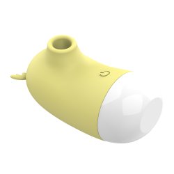 Klitoris lufttryksstimulator elg - gul/hvid