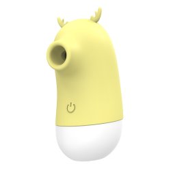 Klitoris lufttryksstimulator elg - gul/hvid