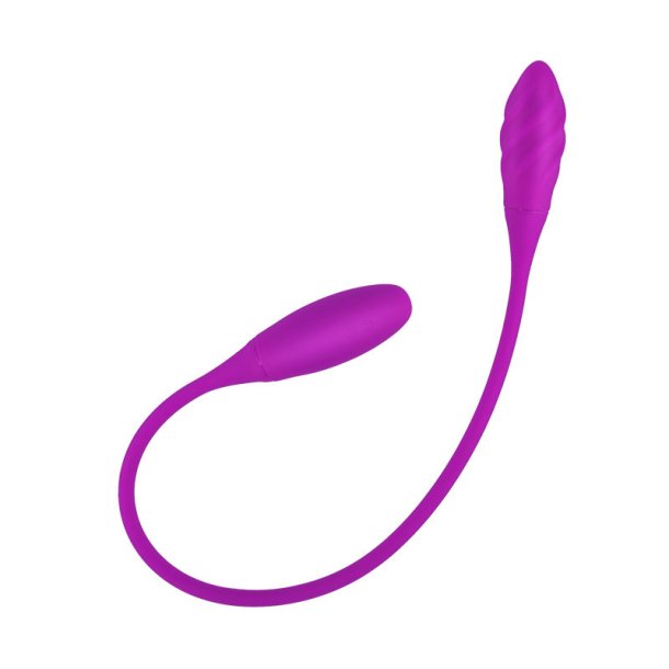 Double head vibrator egg, lilla