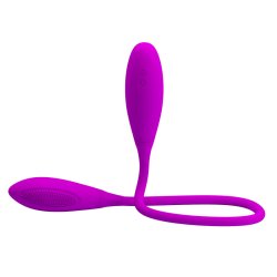 Double head vibrator egg, lilla