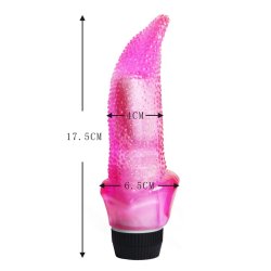 Vibratordildo pink lick