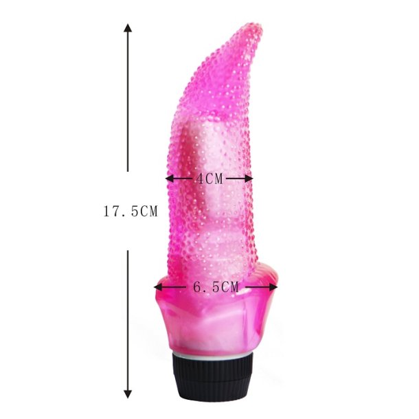 Vibratordildo pink lick