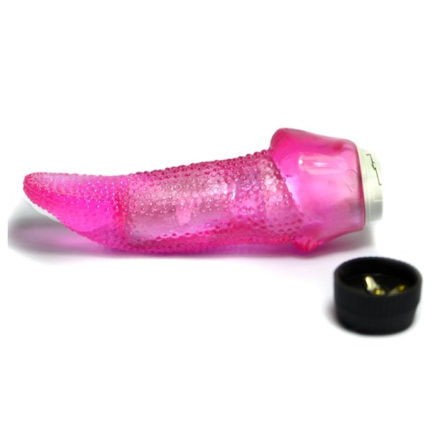 Vibratordildo pink lick