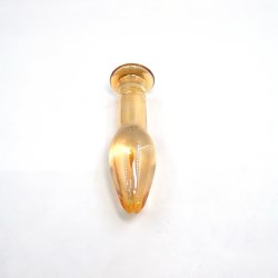 Glas buttplug GOLDEN BEAUTY 9cm
