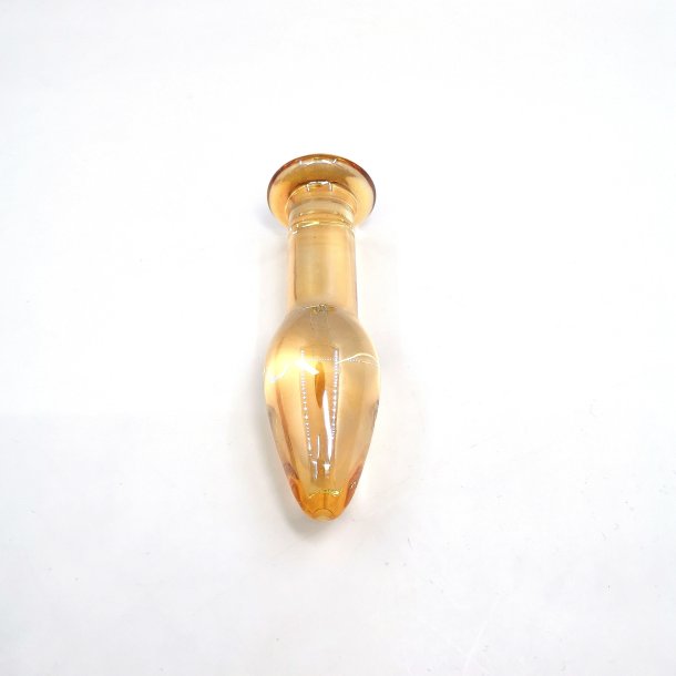 Glas buttplug GOLDEN BEAUTY 9cm