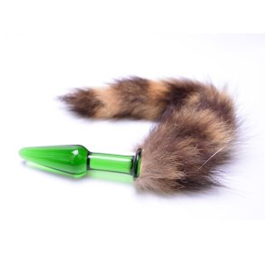 GREEN TAIL analplug med hale
