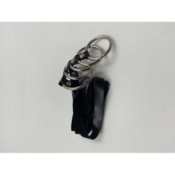Metal Penisring med 5 Ringe