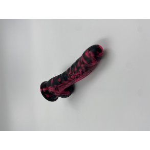 Graffiti silikone dildo 17,5cm, multicolor