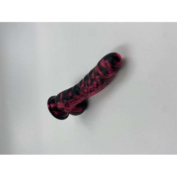 Graffiti silikone dildo 17,5cm, multicolor