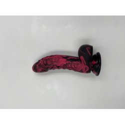 Graffiti silikone dildo 17,5cm, multicolor