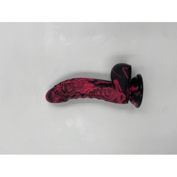 Graffiti silikone dildo 17,5cm, multicolor