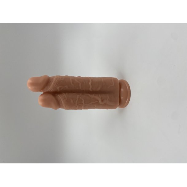 REALISTIXXX THREESOME  DOBBELT DILDO til et hul.