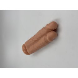 REALISTIXXX THREESOME  DOBBELT DILDO til et hul.