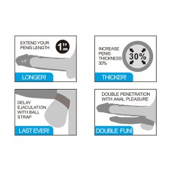 Penis sleeve dildo med bullet