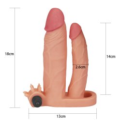 Penis sleeve dildo med bullet