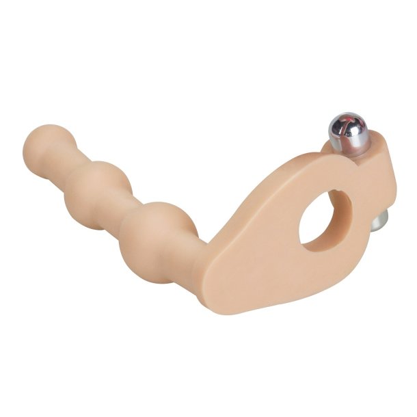 Penisring m. anal plug og mini vibrator
