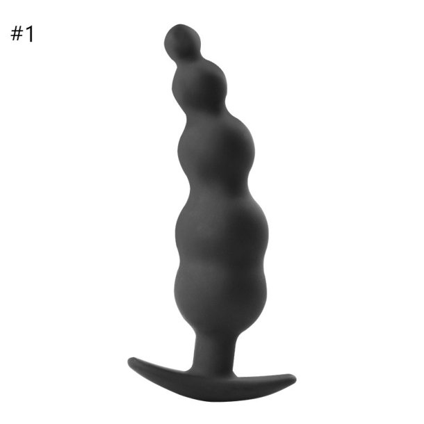 Buttplugs s�t silikone - sort