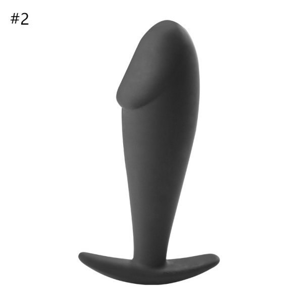 Buttplugs s�t silikone - sort