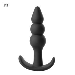 Buttplugs s�t silikone - sort