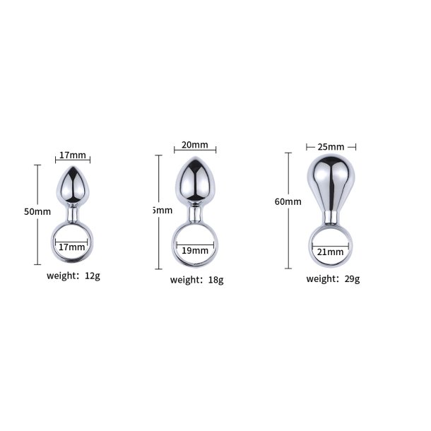 Buttplugs rabatpakke st�l - 3 stk